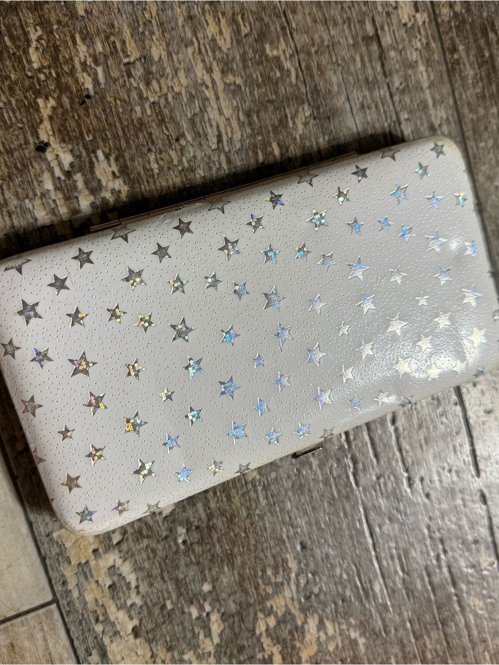 White Star-Print Women's Wallet